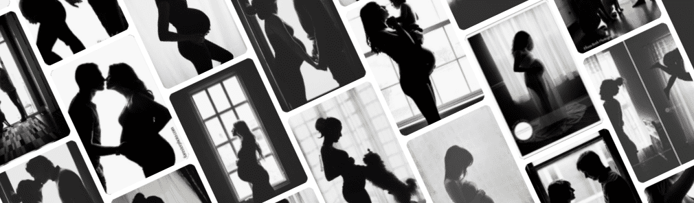 foto durante la gravidanza silhouette 02 - Foto durante la gravidanza: Come fotografare la silhouette?