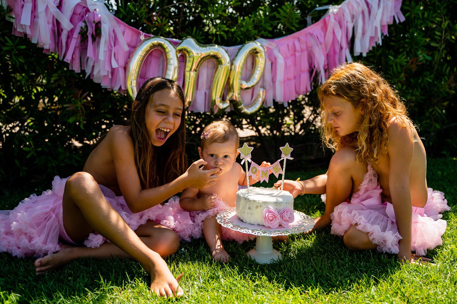 Smash Cake all'aperto | Festa per il primo compleanno